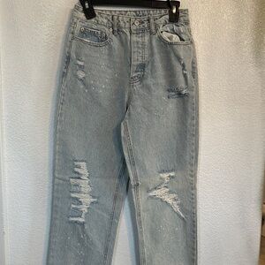 No Boundaries Light Blue Straight Leg Jeans